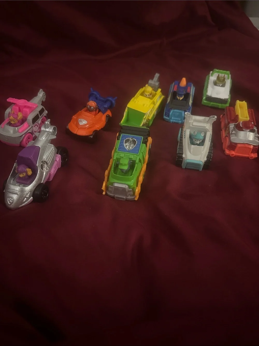 Paw Patrol 9 Count Mini Toy Vehicles